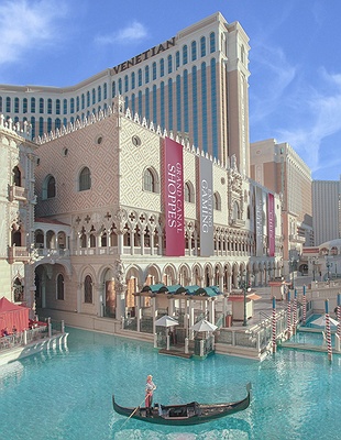 Aerial view of The Venetian Resort Hotel Casino | Las Vegas